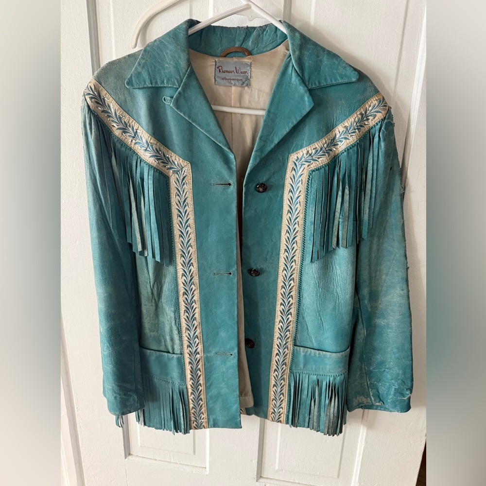 Vintage Leather Fringe Jacket